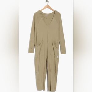 NWOT FP Movement Hot Shot Long Sleeve Stretch Cotton Jumpsuit Size Small